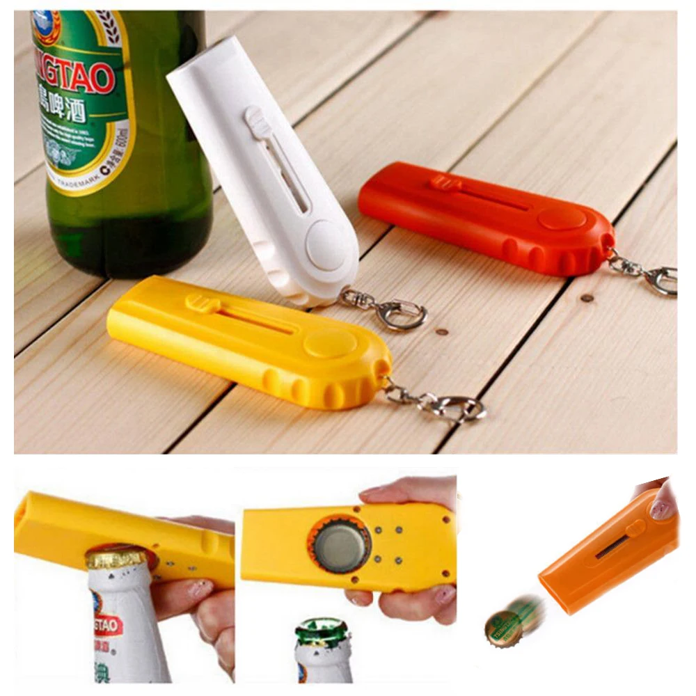 

Cap Launcher Shooter Fire Hat Key Ring Capsule Zappa Bottle Beer Opener Tools