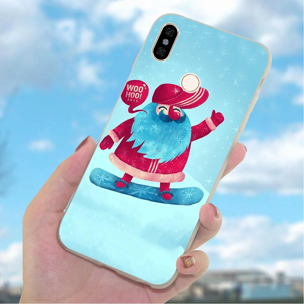 Чехол для телефона Xiaomi Mi 9 Рождественский новогодний чехол 8 Lite Redmi 6 Pro 4X A2 A1 9se 4A 5 Plus