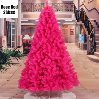 

2 Sizes Christmas Decorations Tree Rose Red PVC Christmas Tree Santa Pants Party Decoration for Home MCC272-287