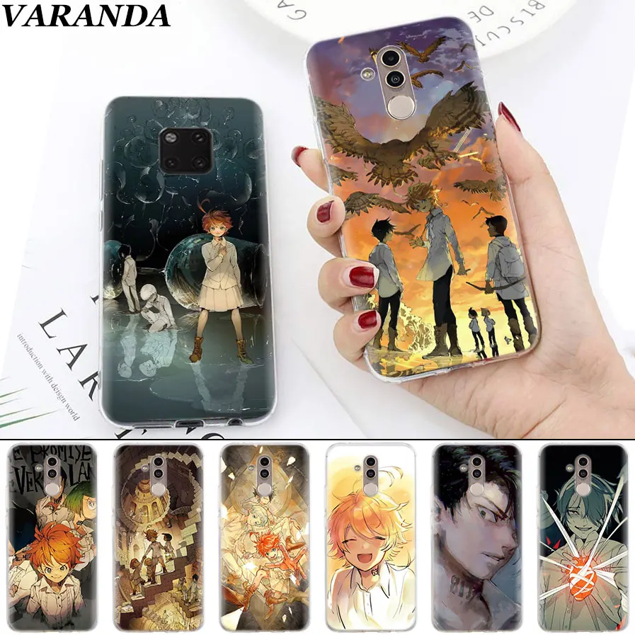 

Promised Neverland Soft Cases for Huawei Mate 10 20 Pro Mate 20 Lite P20 P30 Lite P Smart Plus Case Coque