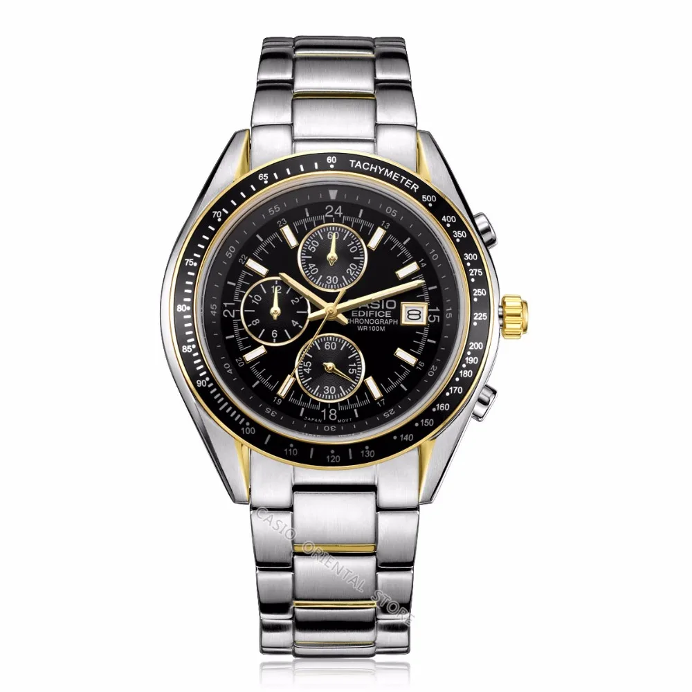 CASIO Ediffice Jam Tangan Pria Hot Sale Business 10 Bar Tahan Air Kuarsa  Jam Tangan EF 503 Pria Warna Meja Clcok EF 503D 7A|clcok| - AliExpress