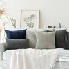 Solid Pillow Case Corduroy Flocking Velvet Cushion Cover Pink Grey Blue Coffee Soft Home Decorative Pillow Cover 45x45cm/60x60cm ► Photo 2/6