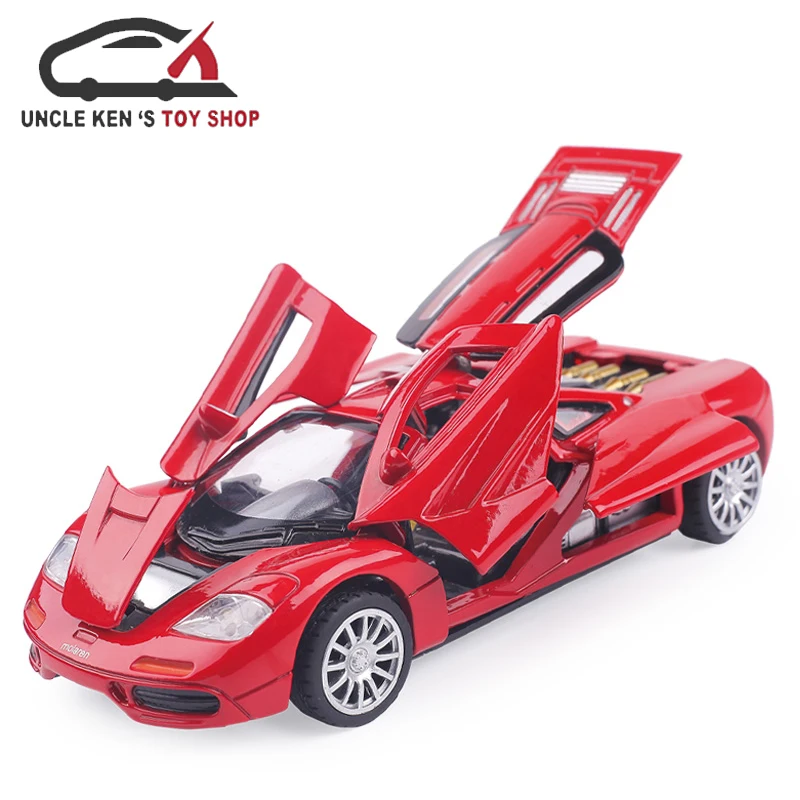 

Diecast Scale Model Car, 1/32 Alloy Toys With Music/Light/Pull Back Function