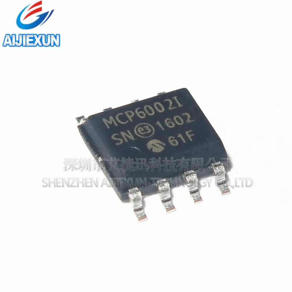 100PCS MCP6002 I/SN MCP6002I SOP8 1 MHz, Low Power Op Amp in stock New and originalin