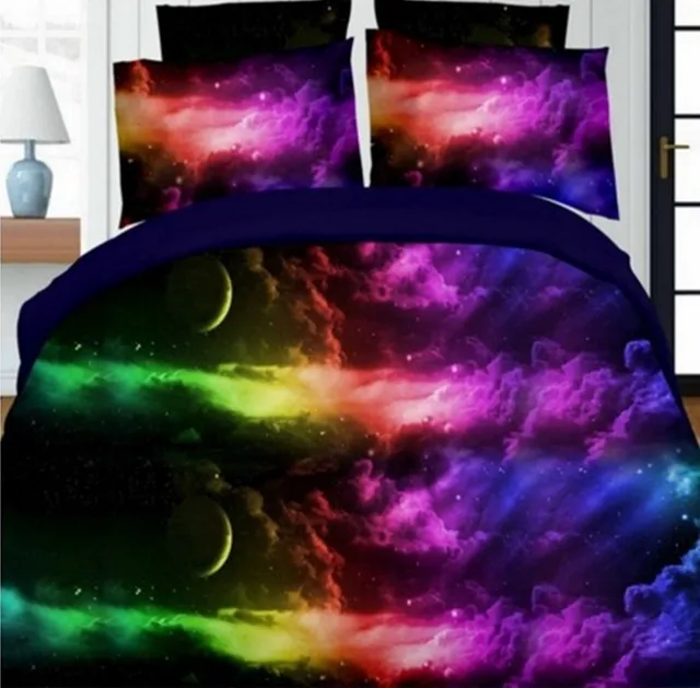Moon and Stars Bedding set bed in a bag sheets quilt duvet cover