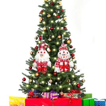 

Merry Christmas red tree stand 3set/lot Hanging 5.5x3.9inch(14x10cm) santa claus snowboy Gift party decor(pack of 2)