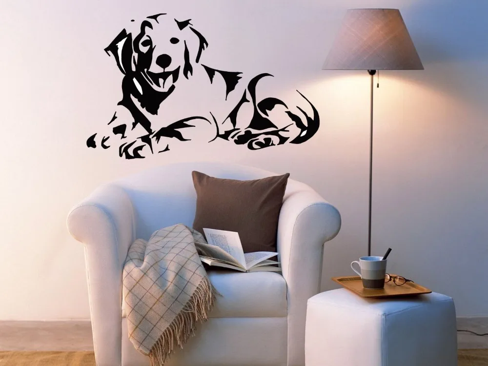 

Golden Retriever Dog Puppy Breed Pet Animal Family Wall Sticker Decal Mural