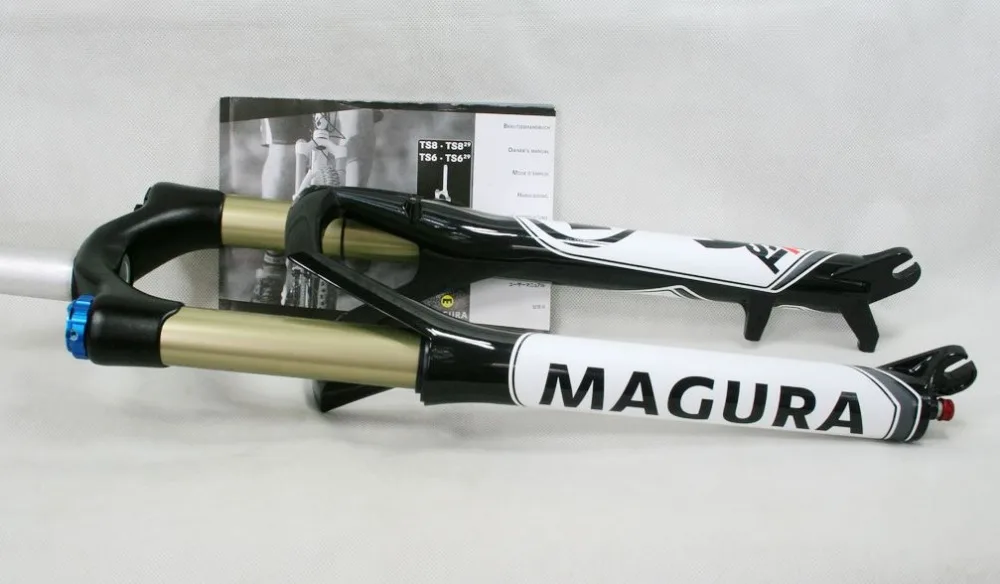 Excellent Magura MTB TS6 X100 Air Fork Manual Dynamic Lockout 1-1/8" SUSPENSION FORK WHITE / BLACK 4
