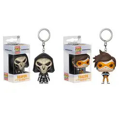 Funko Поп аниме OW Heroes рисунок над костюм для косплея Трэйсер/REAPER брелок ПВХ фигурка коллекция игрушки для детей с розничной коробкой