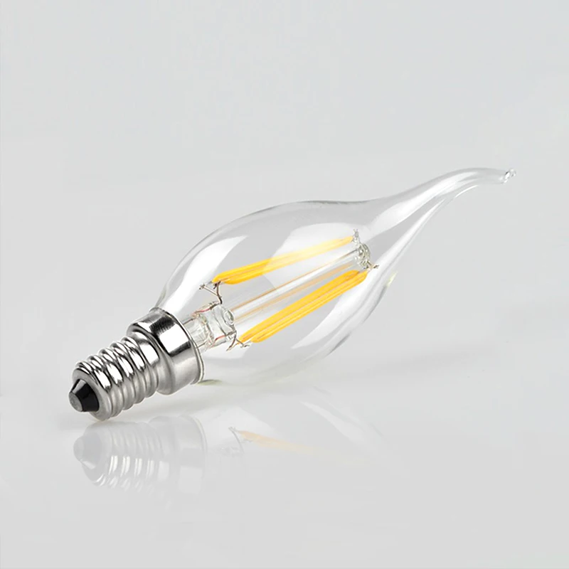 C35LED наконечник пузырь в форме пузыря E14 220 V Эдисон Маленький Винт теплый белый