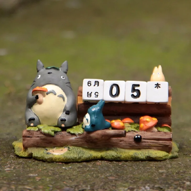 Студия Ghibli miyazaki totoro милый календарь totoro Смола экшн Коллекция игрушечных фигурок модель игрушки для детей рождественские подарки
