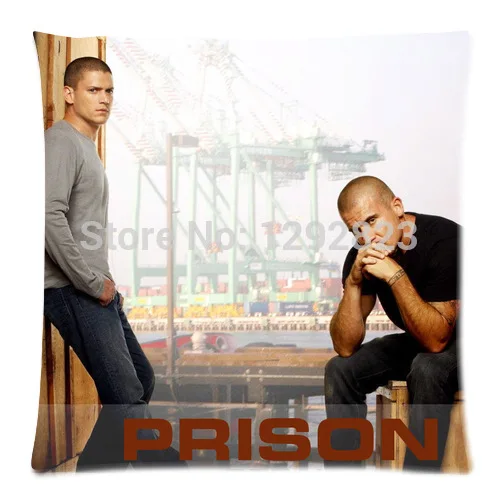 

Square Customized Pillowcase Prison Break Custom Zippered 18x18 (One Side) Cushion Cover Case P730
