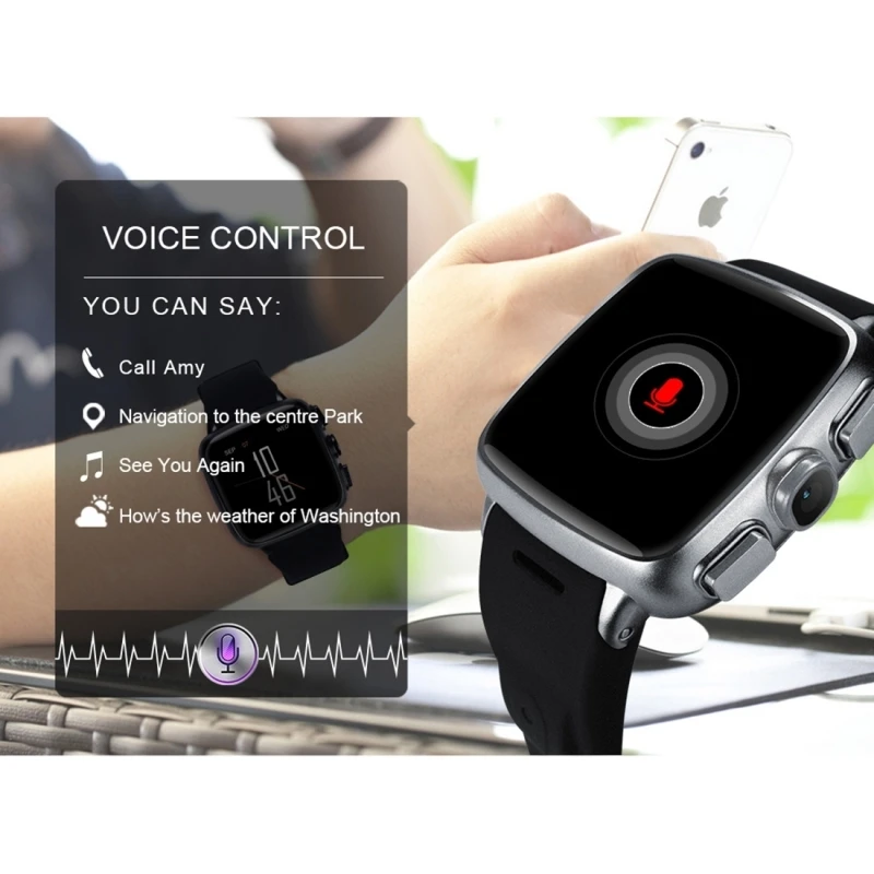  Z01 3G Smart Watch Phone 5.0MP Kamera 320x320 bildschirm Android 5.1 unterstützung SIM Karte GPS WI
