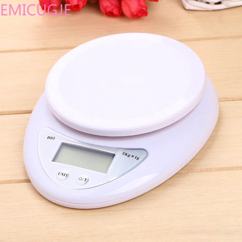 

Portable 5kg x 1g Digital Scale Kitchen Scales Postal Food Balance Measuring Weight Libra LCD Electronic Scales Steelyard