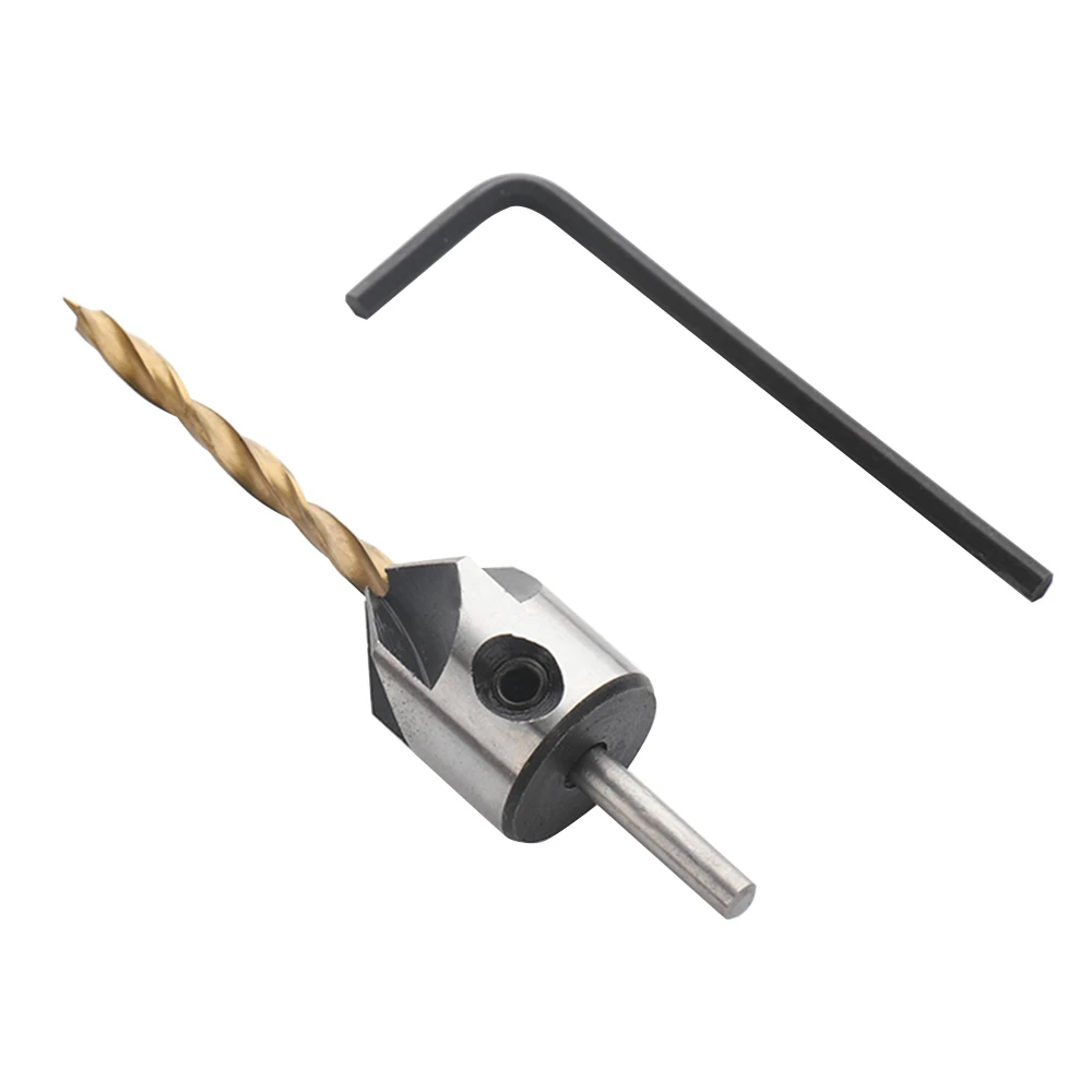 3.5/6mm Twist Drill Mini Wrench Set Power Tool Chamfer Reamer Woodworking Tool Countersink Drill Bits+Wrench HSS Drill Bit Set 3.5/6mm Twist Drill Mini Wrench Set Power Tool Chamfer Reamer Woodworking Tool Countersink Drill Bits+Wrench HSS Drill Bit Set
