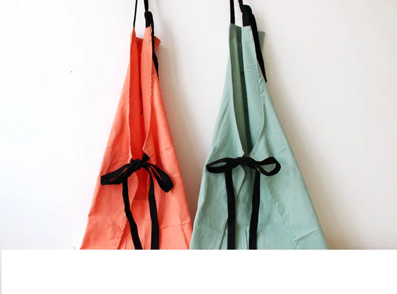 Cartoon Parent-child Cotton Apron Kitchen Anti-fouling Waterproof Baking Painting Work Clothes Women Kids Aprons (15)