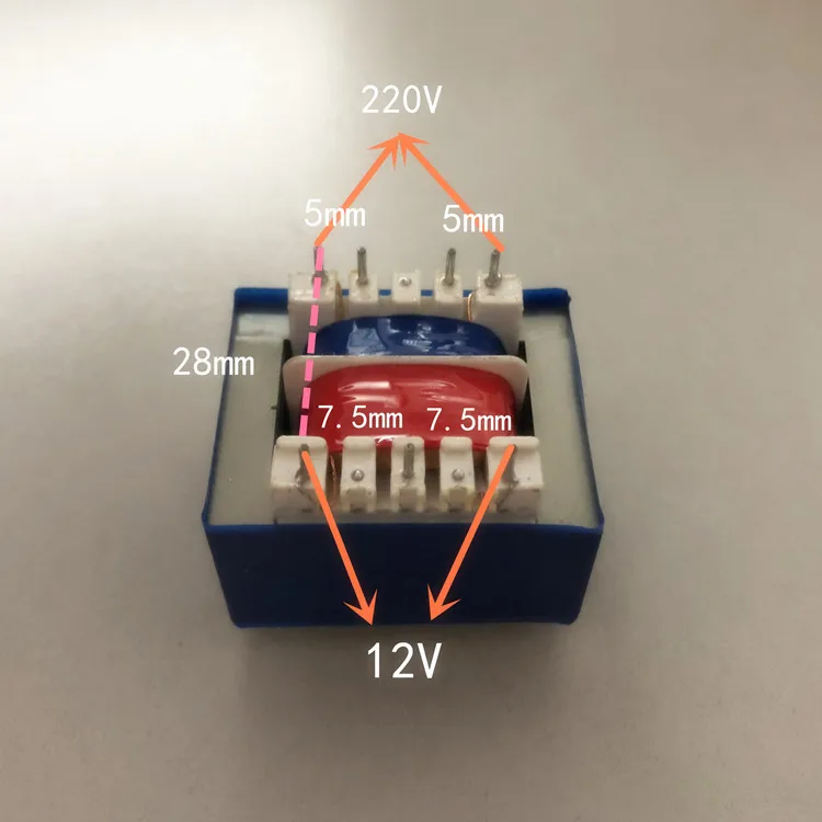 12V 0.4A трансформатор 5VA EI41 трансформатор 220V вход Мощность трансформатор для кухонная вытяжка водонагреватель микроволновая печь