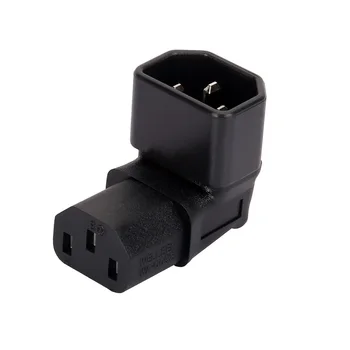 

10PACK C14-C13 Bend AC Power Adapter IEC320 C14 TO C13 Connector Converter Male To Female Socket Chassis Server Conversion Plug