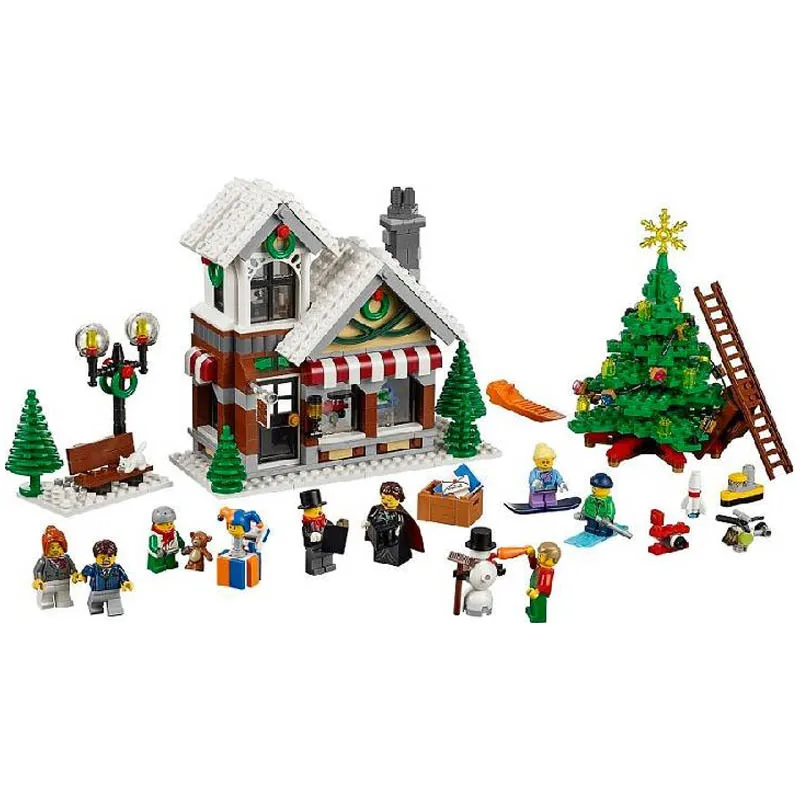 

Lele 39015 Girls Series 945pcs Cinderella's Christmas hut Model Building Block set Bricks Toys For children Gift