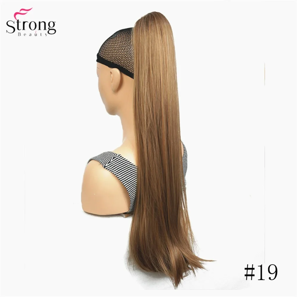 StrongBeauty коготь клип конский хвост длинные прямые шиньоны синтетические волосы для наращивания