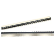 10 шт. в партии позолоченный 1,27 мм Шаг мужской 50 Pin Однорядный SMT контакт SMD заголовок полосы