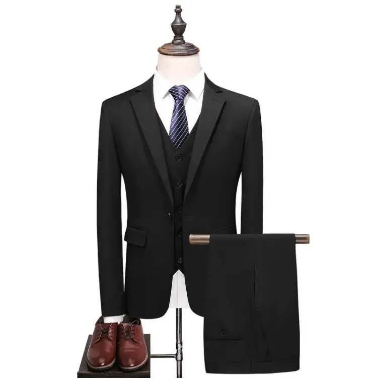 Mens Formal Custom Suits Wedding Casual Male Blazer Suit Mens Business Latest Fashion Dinner Suit White Jacket Vest Pants Tuxedo