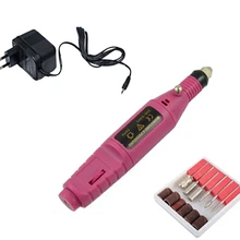 Fast Nail Art Drill KIT Electric FILE Buffer Bits Acrylic Portable Salon Machine