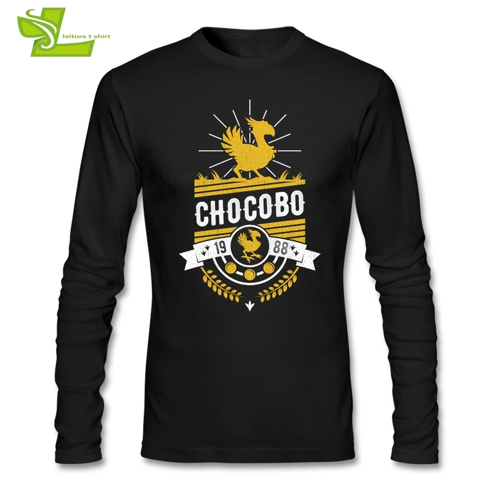 Chocobo Final Fantasy Футболка мужская футболка с длинным рукавом и вырезом лодочкой Новое