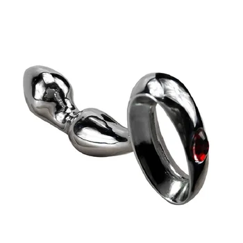 260g Dia 32mm Njoy Prostate Fun G-spot toy Chrome Plated Metal Anal Hook Butt Plug  Worx Luv Plug Adult Sex Massager Products 3
