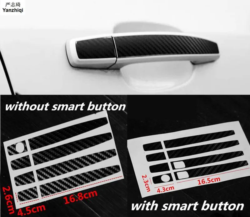 Chevrolet Camaro Carbon Fiber Door Handles Stripes Decals 2010 2011 2012 2013