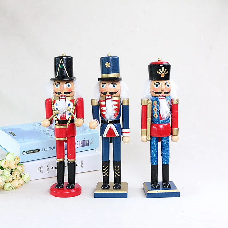 

a 30CM Nutcracker Christmas ornaments, study the living room scene decoration girls holiday gift Decoration crafts girl gifts