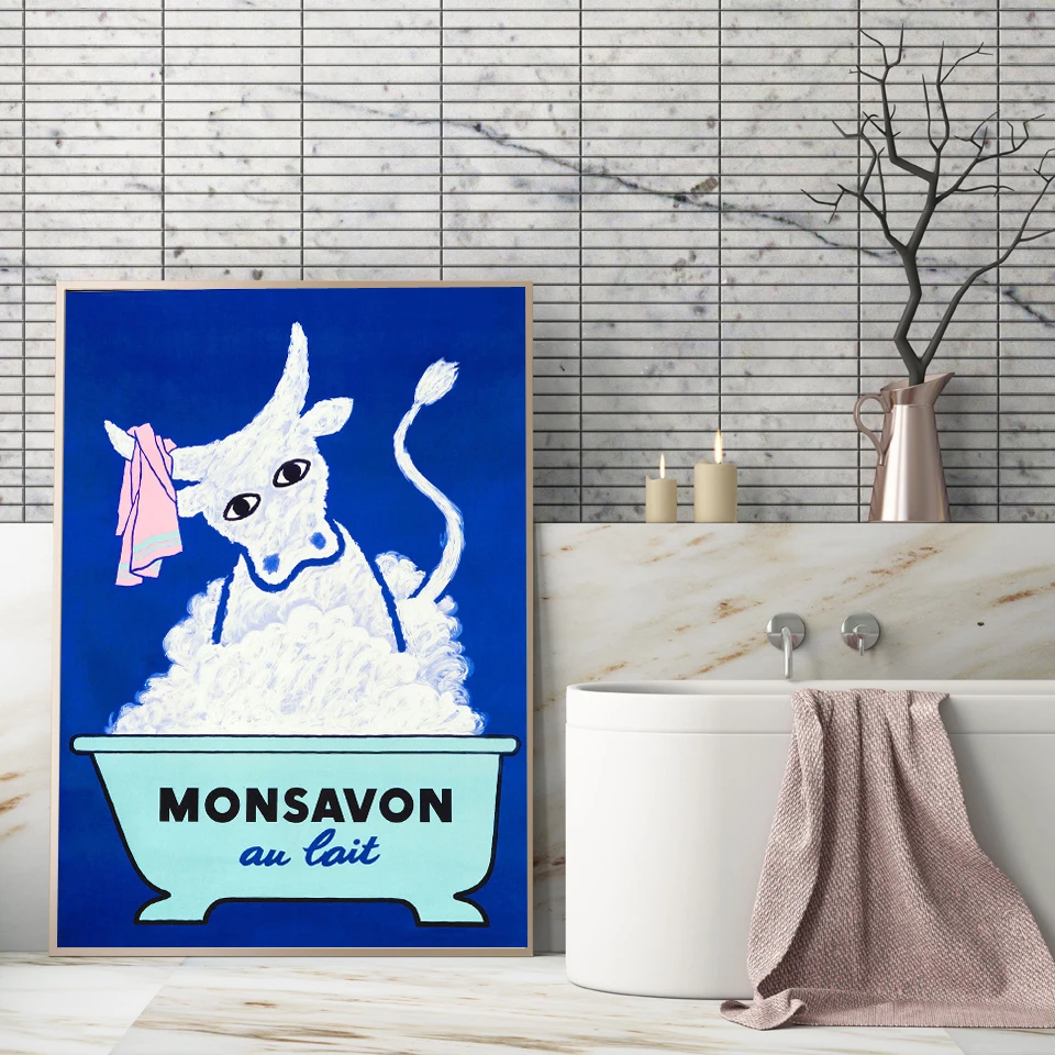 Posters and Prints Bathroom Room Decor_xq2