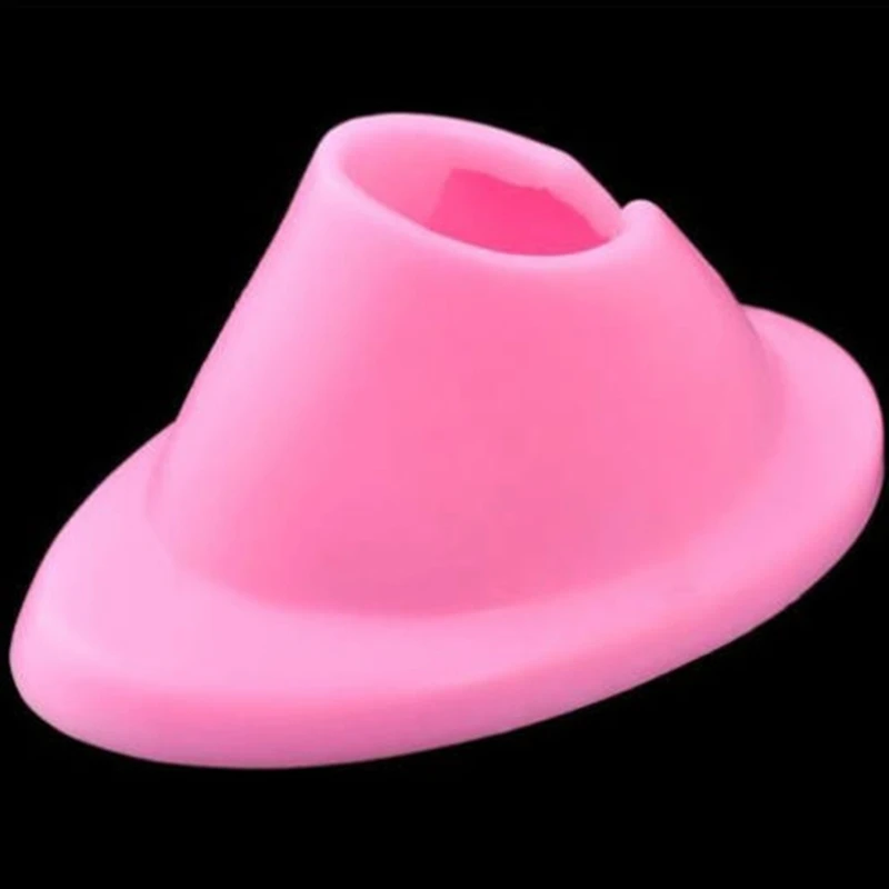 1 шт. розовый Силиконовый круглый стиль DIY салон дизайн ногтей советы лак дисплей резиновый держатель бутылка стенд сиденье инструмент Лидер продаж