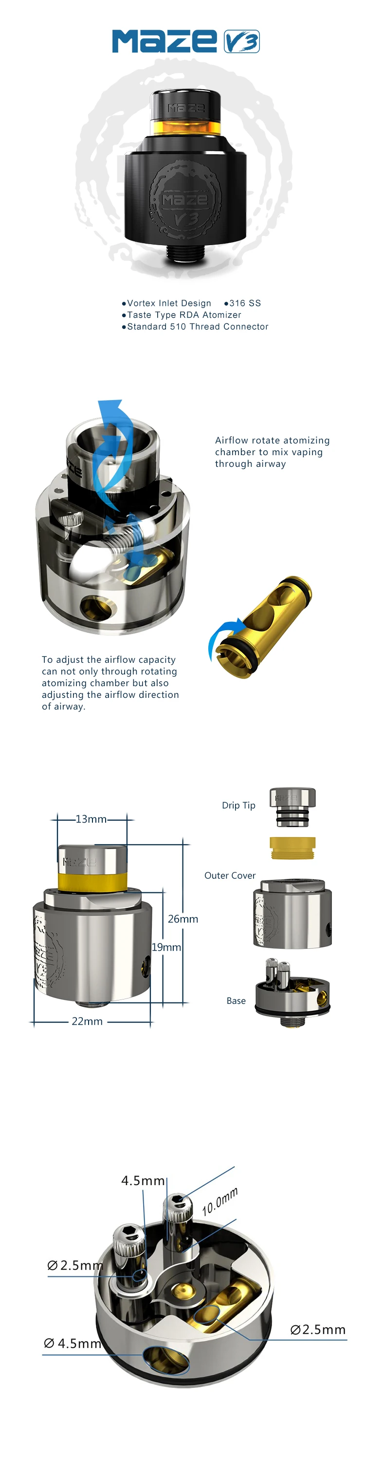 maze V3 deetail
