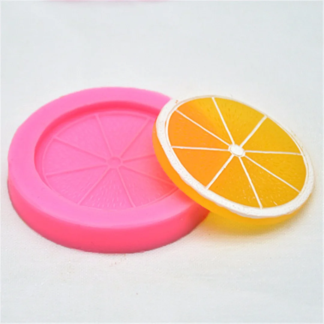 Mayitr Silicone Mold Lemon Slices Cake Molds Chocolate Fondant Mould Decorating Silicone Cake Mold