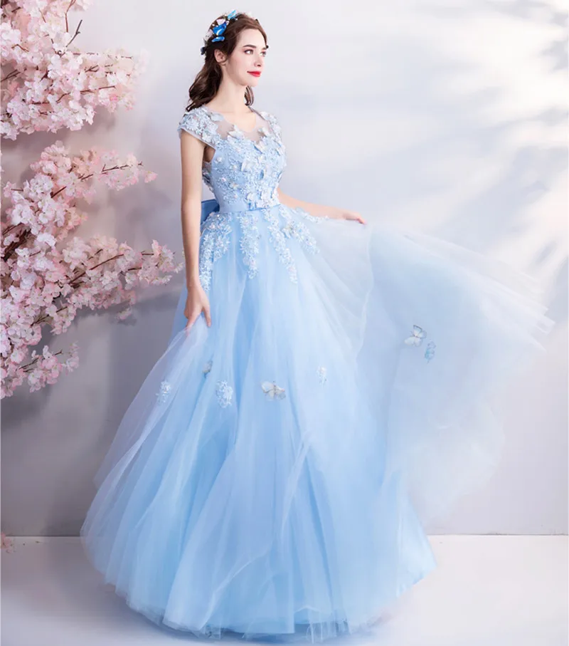 Walk-Beside-You-Tulle-Prom-Dresses-Blue-Lace-Appliques-Beading-A-line-Long-Vestidos-De-Graduacion (2)