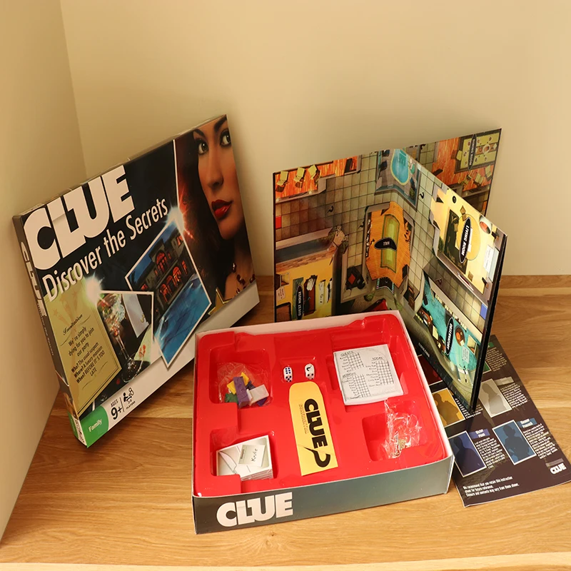 Cluedo Suspect Clue the Secrets классическая настольная игра английская версия инструкции ДЕТЕКТИВНАЯ ИГРА для семьи Вечерние