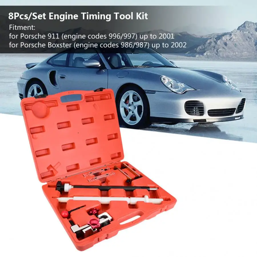 8Pcs Engine Timing Tool Kit Fit for Porsche 911 Boxster 996/997/987 8Pcs Engine Timing Tool Kit Fit for Porsche 911 Boxster 996/997/987