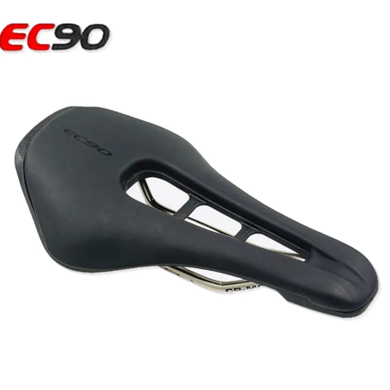 

Ec90 Road Bike Saddle Steel Rails Bicycle Cycling Mtb Bike Soft PU Leather Cycling Seat Parts black Bicycle Accessories