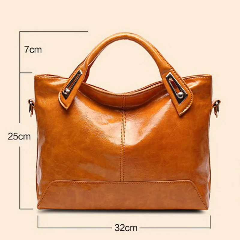 Women Oil Wax Leather Designer Handbags High Quality Shoulder Bags Ladies Handbags Fashion brand PU leather women bags WLHB1398 Women Oil Wax Leather Designer Handbags High Quality Shoulder Bags Ladies Handbags Fashion brand PU leather women bags WLHB1398