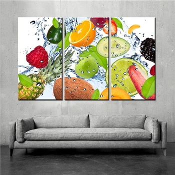 

Canvas Framework Living Room HD Home Decoration Modern Printed 3 Panel Fruit Pictures Painting Wall Art Modular Poster Cuadros