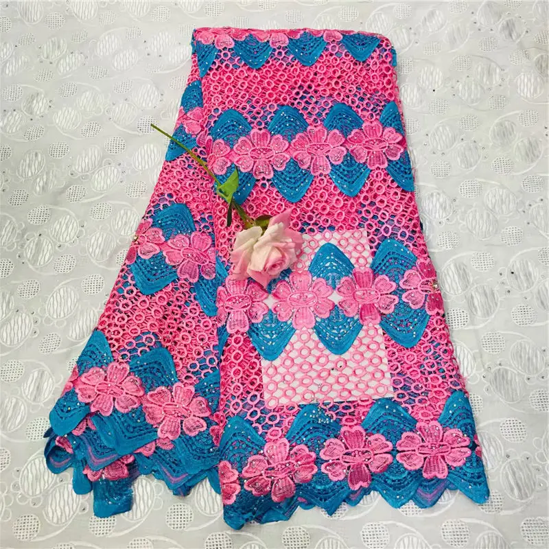 

ZQJ!High Quality African Lace Fabric 2019 with Rhinestones Swiss Voile Lace in Witzerland Nigerian Cotton lace ! P30963