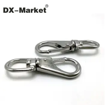 

0# 4mm hook 5pcs, 304 stainless steel swivel eye snap hook ,sus304 antirust scuba hook , stainless steel rigging eye shackle