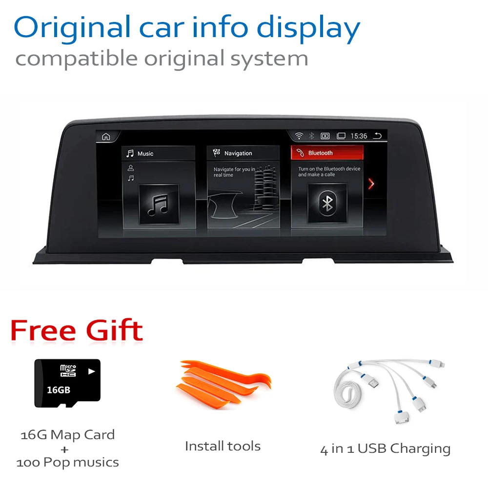 Perfect Android 8.0 up Car GPS Navi Screen For BMW 6 Series F13 2010~2012 CIC Multimedia Recorder BT WIFI Google 2+32G RAM IPS Screen 5