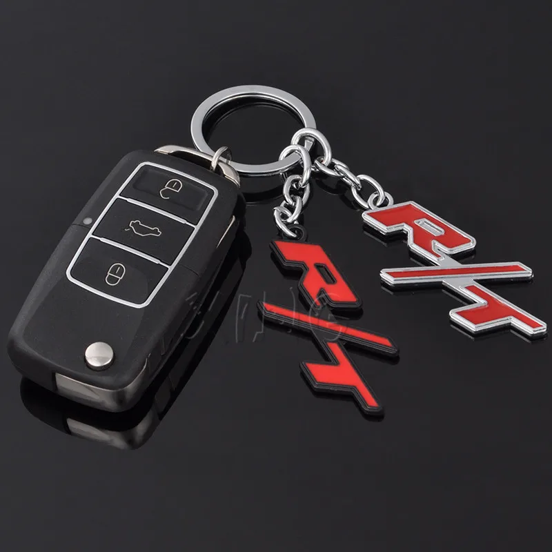 Металлический автомобильный брелок, брелок для ключей, брелок для Jeep RT Dodge R/T, логотип Challenger, зарядное устройство для путешествий, ram, аксессуары для укладки