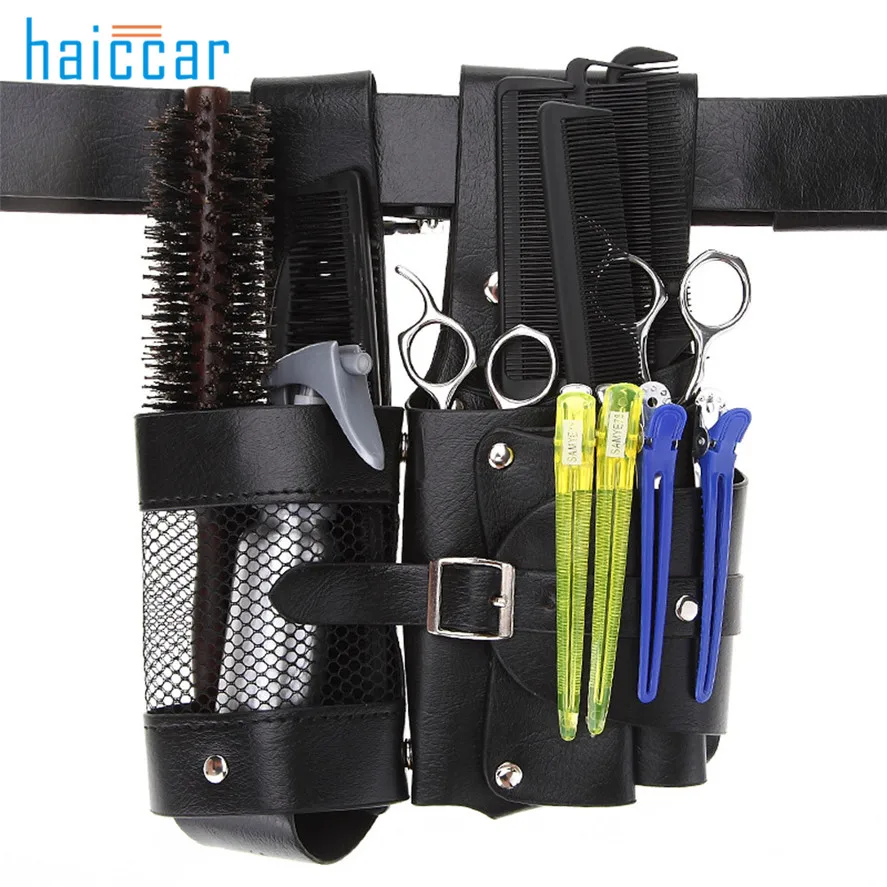 HAICAR 1PC Pro Multifunctional PU leather Hairdressing Scissor Holster