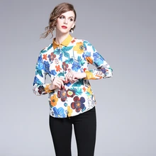 Floral Tops Blouse Women Chiffon Floral Blouse Female shirt Button Summer Tunic Plus Size Vintage Blouse Boho Silk Shirts Floral Tops Blouse Women Chiffon Floral Blouse Female shirt Button Summer Tunic Plus Size Vintage Blouse Boho Silk Shirts