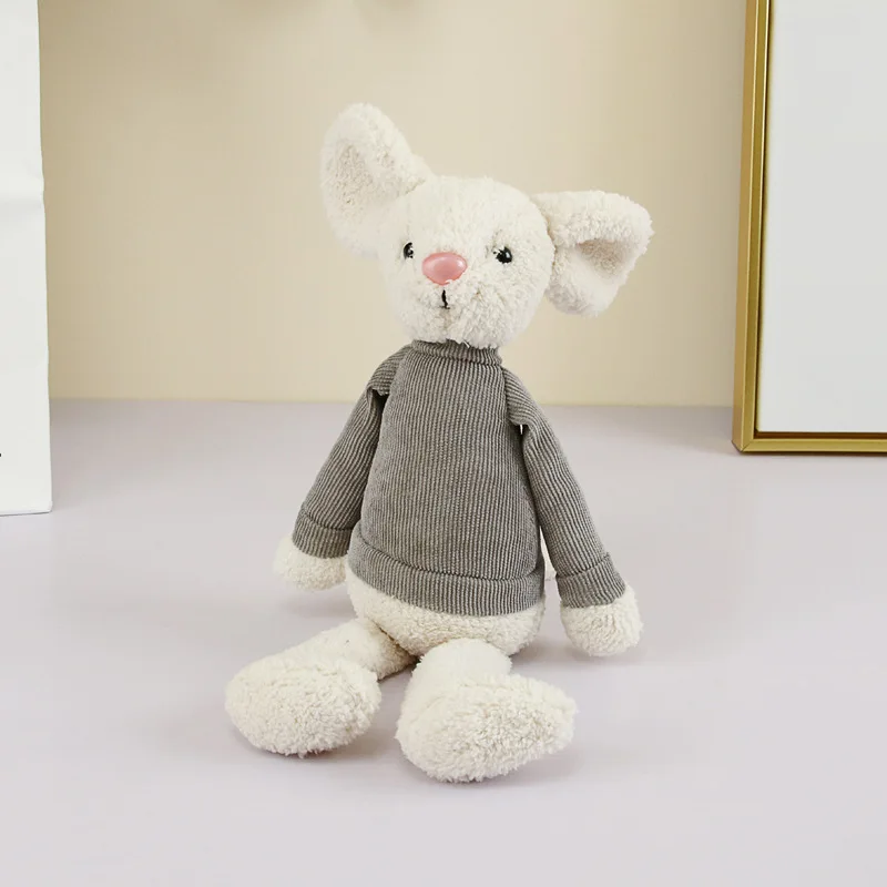 35cm cute long-legged animal plush toy warm heart series doll mice elephant rabbit dog doll children's gifts animals - Цвет: Mouse