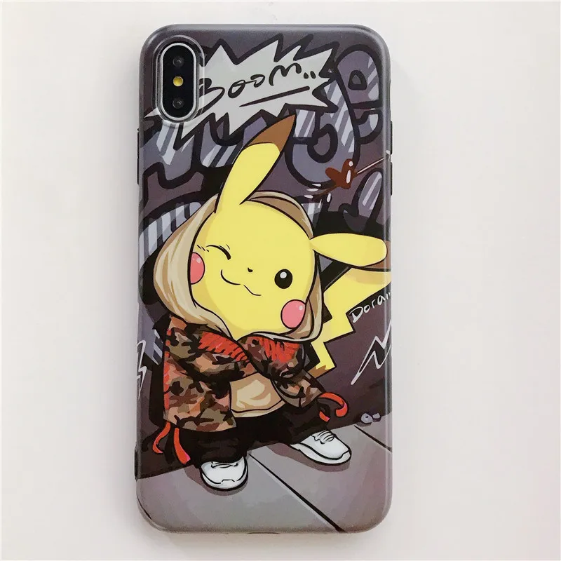 

Voor Huawei P20 Pro Pikachue TPU Mobiele Telefoon Case Voor iPhone 6 S 7 8 Plus X XR XS MAX Pokemons Case Siliconen Duffy Case