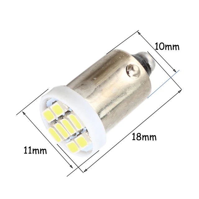 4Pcs 12V DC BA9S T11 T4W LED Bulb Car Interior Side Wedge Light